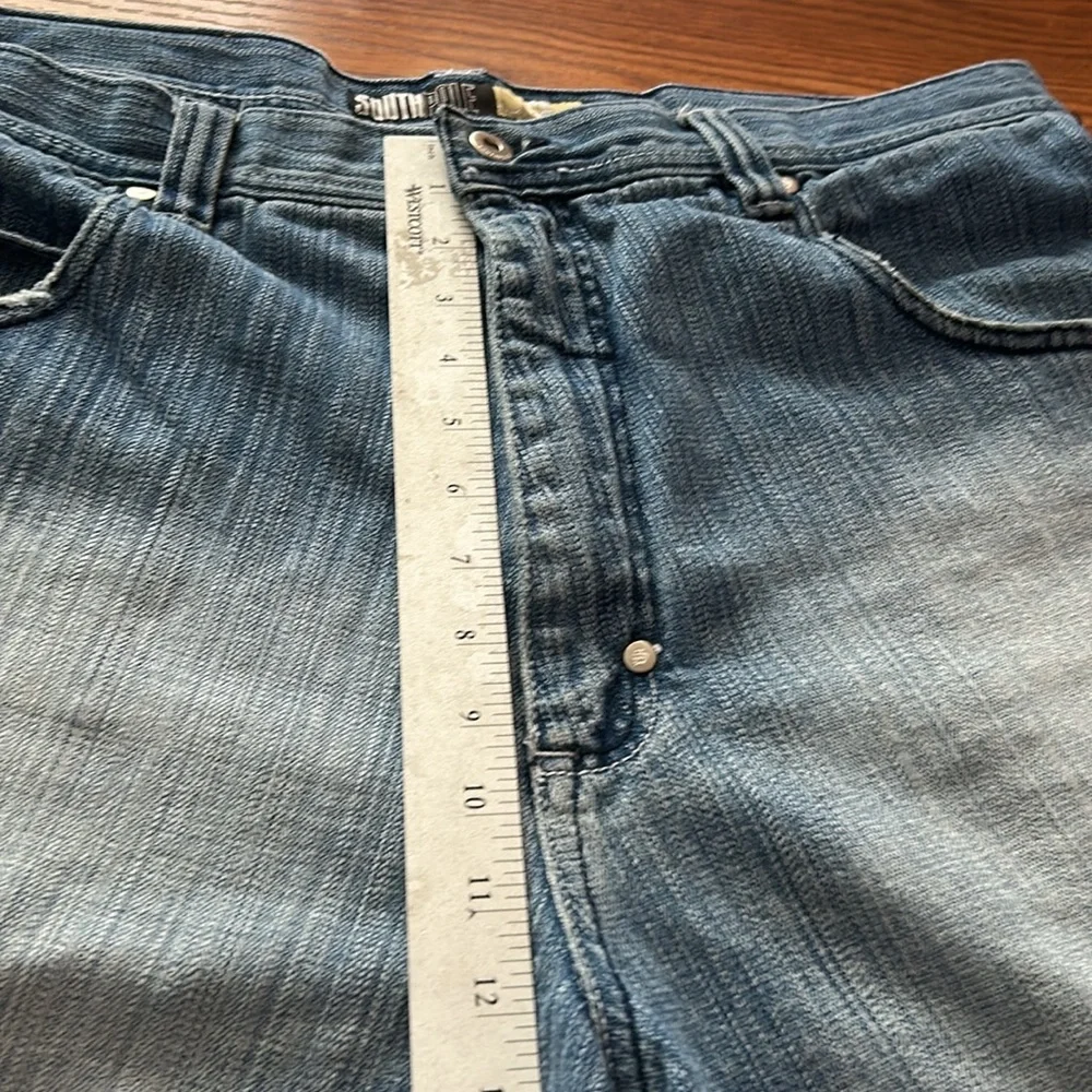 Y2K Vintage South Pole Baggy Jorts Rare Med Wash Designed Pocket Mens Size‎ 40 - Picture 8 of 10